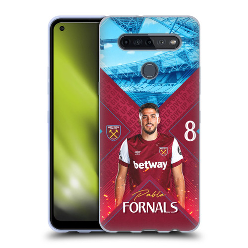 West Ham United FC 2023/24 First Team Pablo Fornals Soft Gel Case for LG K51S