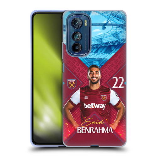 West Ham United FC 2023/24 First Team Saïd Benrahma Soft Gel Case for Motorola Edge 30