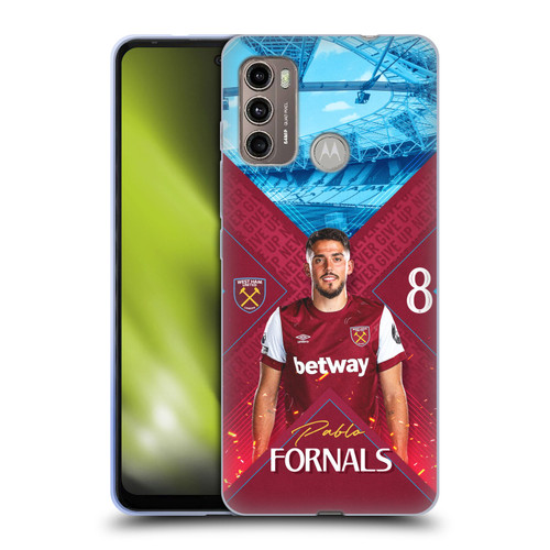 West Ham United FC 2023/24 First Team Pablo Fornals Soft Gel Case for Motorola Moto G60 / Moto G40 Fusion