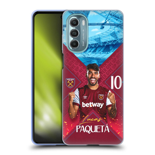 West Ham United FC 2023/24 First Team Lucas Paquetá Soft Gel Case for Motorola Moto G Stylus 5G (2022)