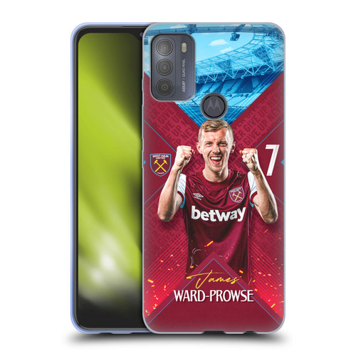 West Ham United FC 2023/24 First Team James Ward-Prowse Soft Gel Case for Motorola Moto G50