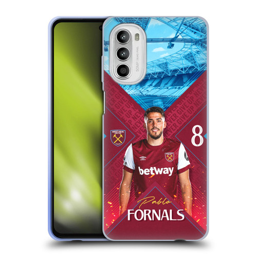 West Ham United FC 2023/24 First Team Pablo Fornals Soft Gel Case for Motorola Moto G52