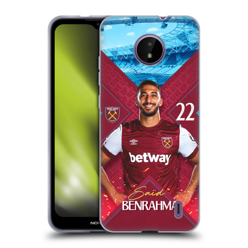 West Ham United FC 2023/24 First Team Saïd Benrahma Soft Gel Case for Nokia C10 / C20