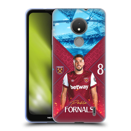 West Ham United FC 2023/24 First Team Pablo Fornals Soft Gel Case for Nokia C21