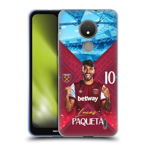West Ham United FC 2023/24 First Team Lucas Paquetá Soft Gel Case for Nokia C21