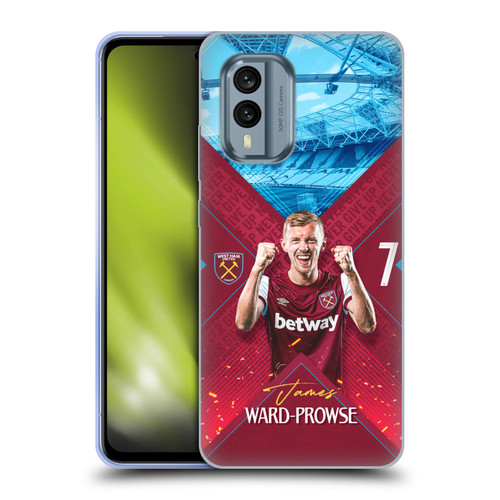 West Ham United FC 2023/24 First Team James Ward-Prowse Soft Gel Case for Nokia X30