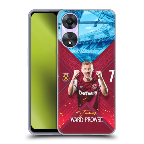 West Ham United FC 2023/24 First Team James Ward-Prowse Soft Gel Case for OPPO A78 5G