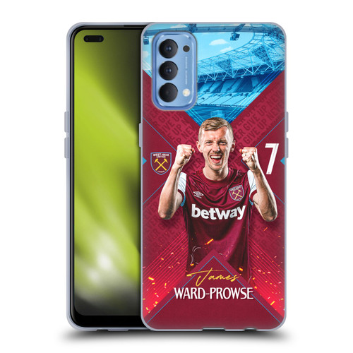 West Ham United FC 2023/24 First Team James Ward-Prowse Soft Gel Case for OPPO Reno 4 5G