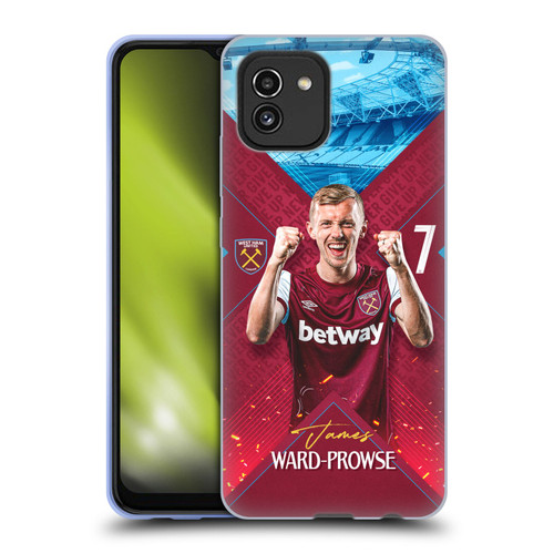 West Ham United FC 2023/24 First Team James Ward-Prowse Soft Gel Case for Samsung Galaxy A03 (2021)