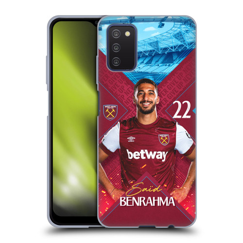 West Ham United FC 2023/24 First Team Saïd Benrahma Soft Gel Case for Samsung Galaxy A03s (2021)