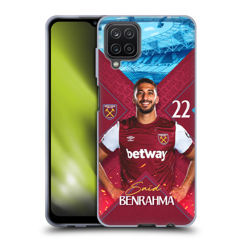 West Ham United FC 2023/24 First Team Saïd Benrahma Soft Gel Case for Samsung Galaxy A12 (2020)