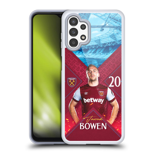 West Ham United FC 2023/24 First Team Jarrod Bowen Soft Gel Case for Samsung Galaxy A13 (2022)