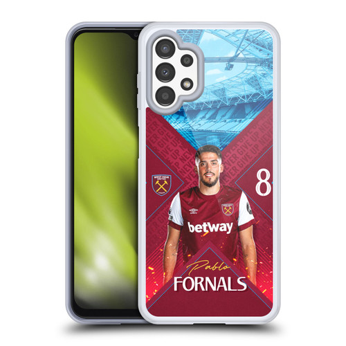 West Ham United FC 2023/24 First Team Pablo Fornals Soft Gel Case for Samsung Galaxy A13 (2022)