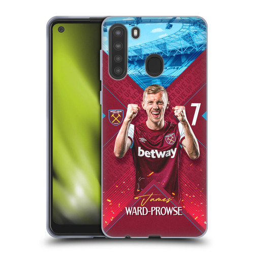 West Ham United FC 2023/24 First Team James Ward-Prowse Soft Gel Case for Samsung Galaxy A21 (2020)