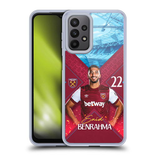West Ham United FC 2023/24 First Team Saïd Benrahma Soft Gel Case for Samsung Galaxy A23 / 5G (2022)