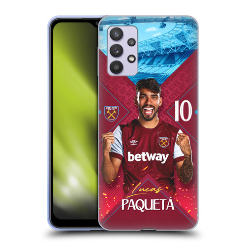 West Ham United FC 2023/24 First Team Lucas Paquetá Soft Gel Case for Samsung Galaxy A32 5G / M32 5G (2021)