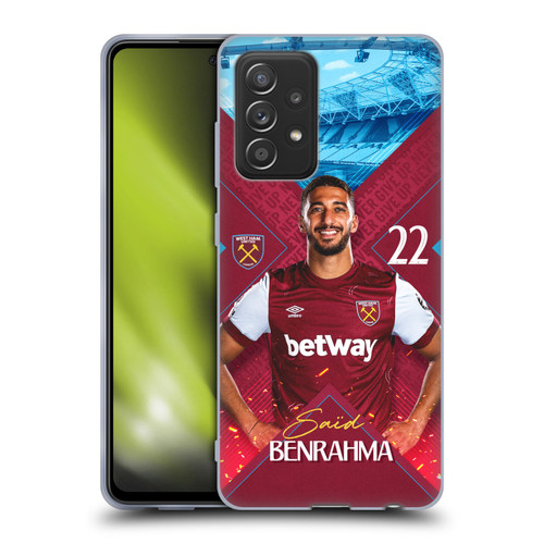 West Ham United FC 2023/24 First Team Saïd Benrahma Soft Gel Case for Samsung Galaxy A52 / A52s / 5G (2021)