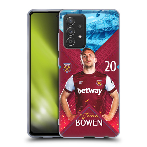 West Ham United FC 2023/24 First Team Jarrod Bowen Soft Gel Case for Samsung Galaxy A52 / A52s / 5G (2021)