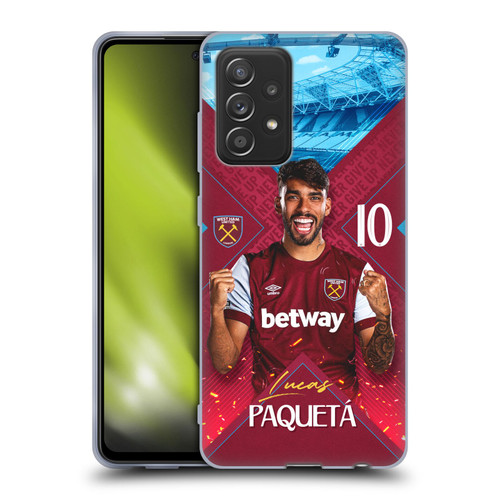 West Ham United FC 2023/24 First Team Lucas Paquetá Soft Gel Case for Samsung Galaxy A52 / A52s / 5G (2021)