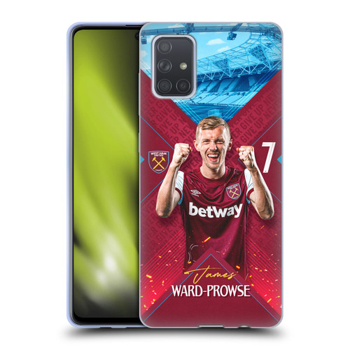 West Ham United FC 2023/24 First Team James Ward-Prowse Soft Gel Case for Samsung Galaxy A71 (2019)