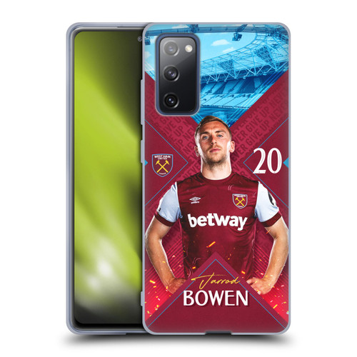 West Ham United FC 2023/24 First Team Jarrod Bowen Soft Gel Case for Samsung Galaxy S20 FE / 5G
