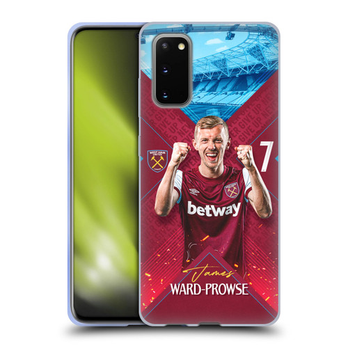 West Ham United FC 2023/24 First Team James Ward-Prowse Soft Gel Case for Samsung Galaxy S20 / S20 5G