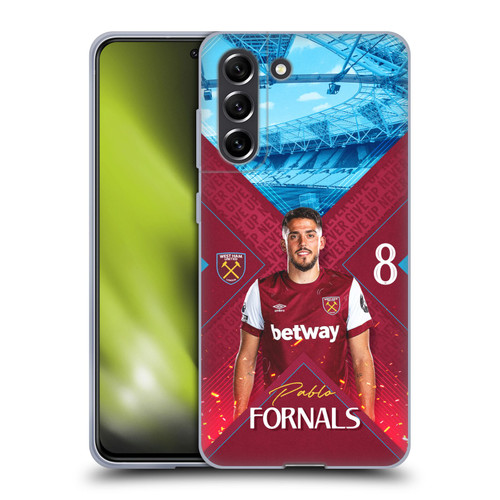 West Ham United FC 2023/24 First Team Pablo Fornals Soft Gel Case for Samsung Galaxy S21 FE 5G