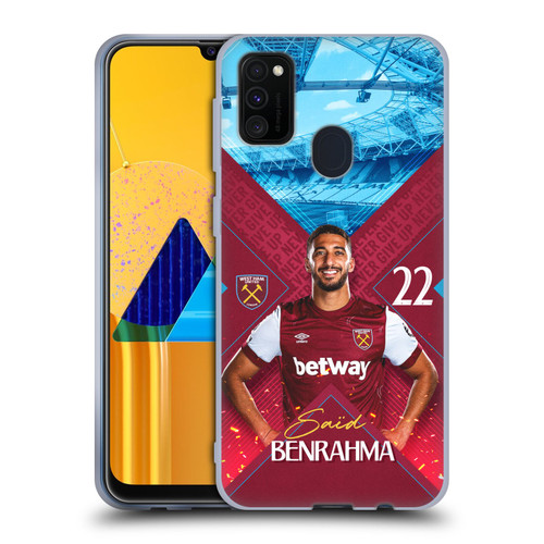 West Ham United FC 2023/24 First Team Saïd Benrahma Soft Gel Case for Samsung Galaxy M30s (2019)/M21 (2020)