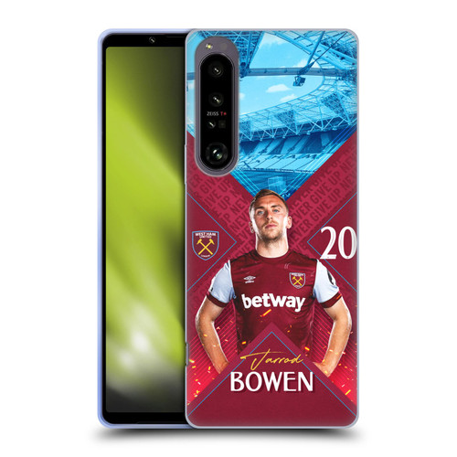 West Ham United FC 2023/24 First Team Jarrod Bowen Soft Gel Case for Sony Xperia 1 IV