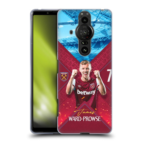 West Ham United FC 2023/24 First Team James Ward-Prowse Soft Gel Case for Sony Xperia Pro-I
