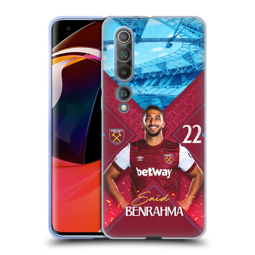 West Ham United FC 2023/24 First Team Saïd Benrahma Soft Gel Case for Xiaomi Mi 10 5G / Mi 10 Pro 5G