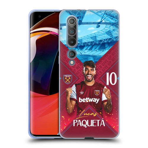 West Ham United FC 2023/24 First Team Lucas Paquetá Soft Gel Case for Xiaomi Mi 10 5G / Mi 10 Pro 5G