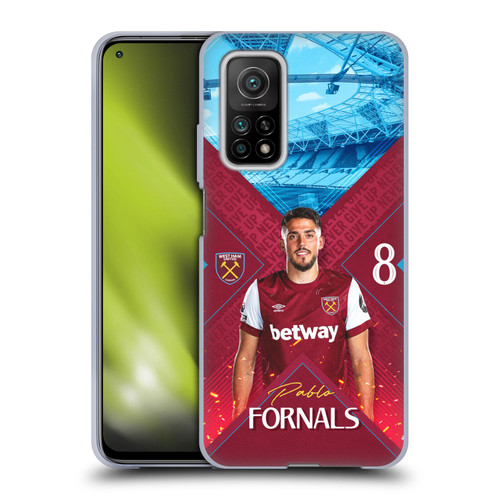 West Ham United FC 2023/24 First Team Pablo Fornals Soft Gel Case for Xiaomi Mi 10T 5G