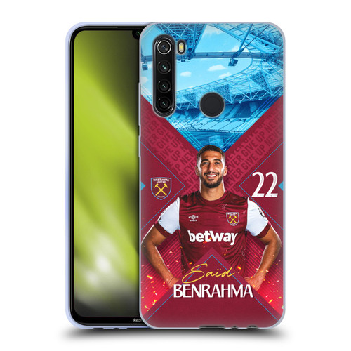West Ham United FC 2023/24 First Team Saïd Benrahma Soft Gel Case for Xiaomi Redmi Note 8T