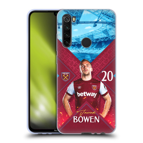West Ham United FC 2023/24 First Team Jarrod Bowen Soft Gel Case for Xiaomi Redmi Note 8T