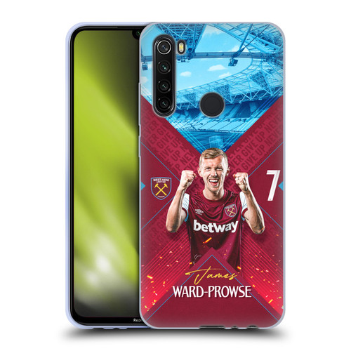 West Ham United FC 2023/24 First Team James Ward-Prowse Soft Gel Case for Xiaomi Redmi Note 8T