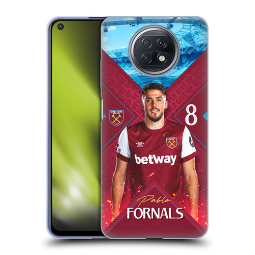 West Ham United FC 2023/24 First Team Pablo Fornals Soft Gel Case for Xiaomi Redmi Note 9T 5G