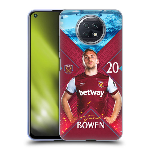 West Ham United FC 2023/24 First Team Jarrod Bowen Soft Gel Case for Xiaomi Redmi Note 9T 5G