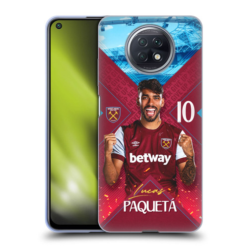 West Ham United FC 2023/24 First Team Lucas Paquetá Soft Gel Case for Xiaomi Redmi Note 9T 5G