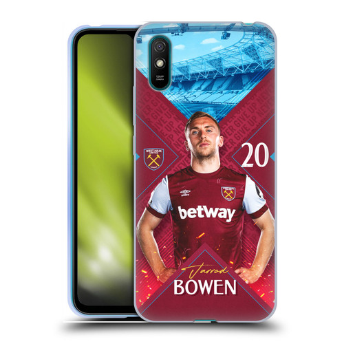 West Ham United FC 2023/24 First Team Jarrod Bowen Soft Gel Case for Xiaomi Redmi 9A / Redmi 9AT