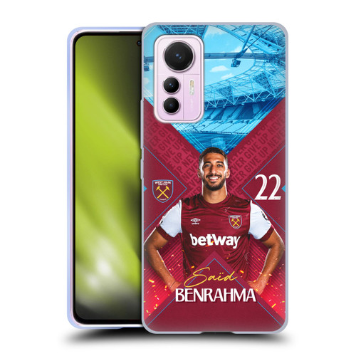 West Ham United FC 2023/24 First Team Saïd Benrahma Soft Gel Case for Xiaomi 12 Lite