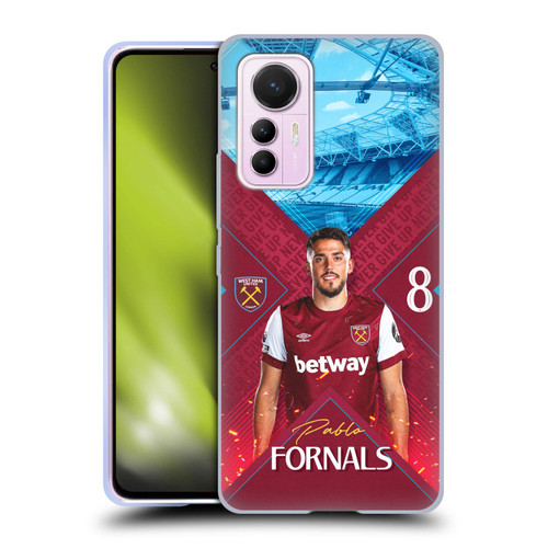 West Ham United FC 2023/24 First Team Pablo Fornals Soft Gel Case for Xiaomi 12 Lite