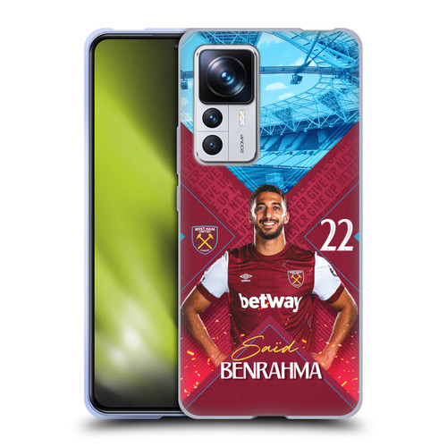 West Ham United FC 2023/24 First Team Saïd Benrahma Soft Gel Case for Xiaomi 12T Pro