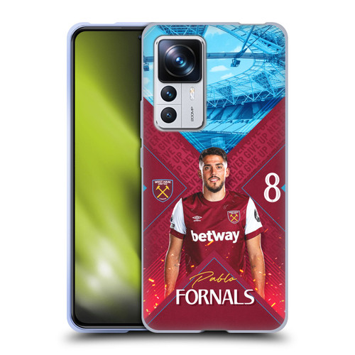 West Ham United FC 2023/24 First Team Pablo Fornals Soft Gel Case for Xiaomi 12T Pro