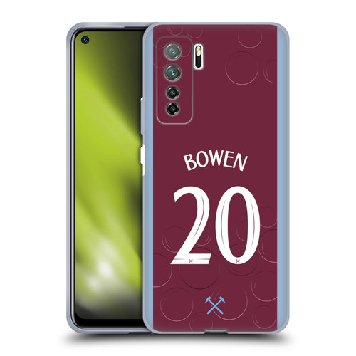 West Ham United FC 2023/24 Players Home Kit Jarrod Bowen Soft Gel Case for Huawei Nova 7 SE/P40 Lite 5G