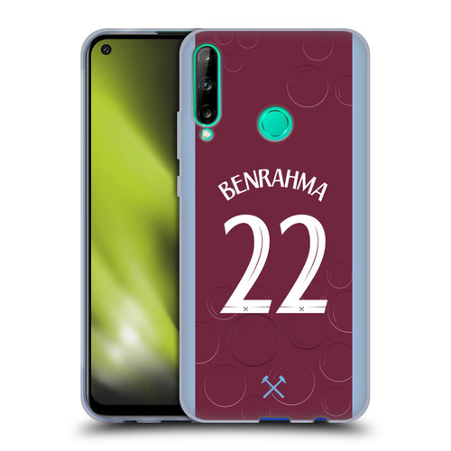 West Ham United FC 2023/24 Players Home Kit Saïd Benrahma Soft Gel Case for Huawei P40 lite E