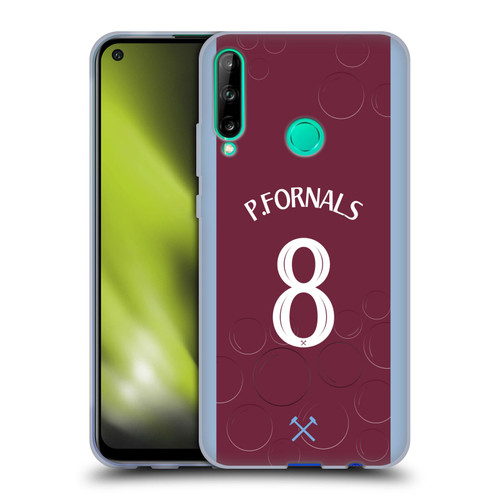 West Ham United FC 2023/24 Players Home Kit Pablo Fornals Soft Gel Case for Huawei P40 lite E