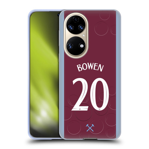 West Ham United FC 2023/24 Players Home Kit Jarrod Bowen Soft Gel Case for Huawei P50