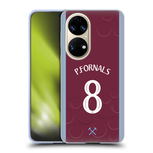 West Ham United FC 2023/24 Players Home Kit Pablo Fornals Soft Gel Case for Huawei P50