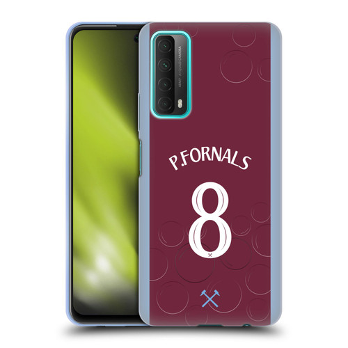 West Ham United FC 2023/24 Players Home Kit Pablo Fornals Soft Gel Case for Huawei P Smart (2021)